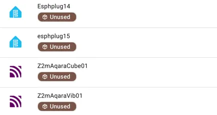 Unused devices